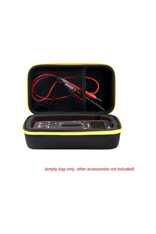 Yunboo Fluke Multimetre Korumalı Çantası - F117c/f17b+/f115c Uyumlu, Sert Eva Malzeme, Darbe Ve Toz Koruyucu, Siyah Taşınabilir Araç Çantası