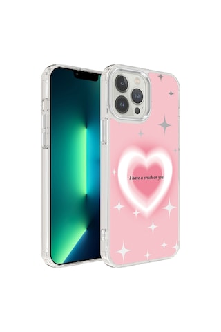 Apple Uyumlu iPhone 13 Pro Max Kılıf Airbagli Parlak Tasarımlı Zore Mimbo Kapak