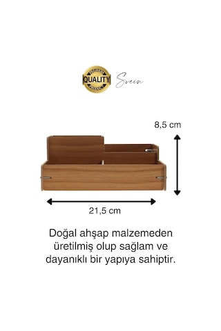 Özel Üretim 4 Bölmeli Masa Üstü Ahşap Kalem Kağıt Ataş Takı Organizeri Düzenleyici Kutu Ofis Masası Diğer
