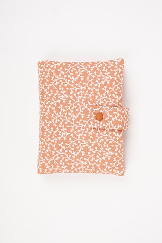 Kitap Ve Defter Kılıfı Çiçek Desenli Kumaş Organizer 19x26 Cm