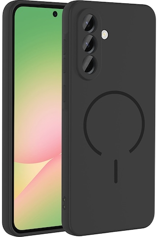 More Tr Samsung Uyumlu Galaxy A26 Kılıf M-safe Şarj Özellikli Mtr Meta Kapak - Mürdüm