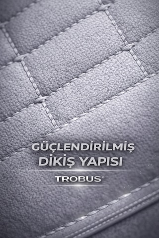 Togg T10x Uyumlu 4 Parça Terletmez Kumaş Ön İkili Koltuk Minderi Gri
