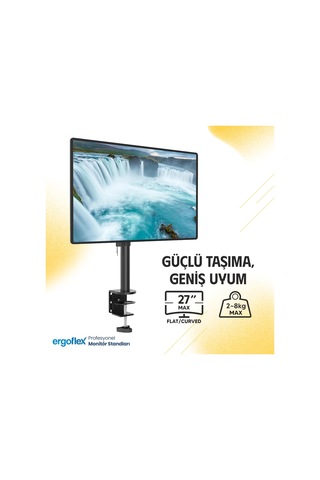 Lexroo Ef61 Steel Design 2-8 Kg Asansörlü 17"-27" Monitör Standı
