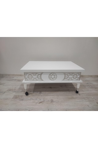 Aras 5 Kademeli Tekerlekli Akıllı Sihirli Orta Sehpa 60x90