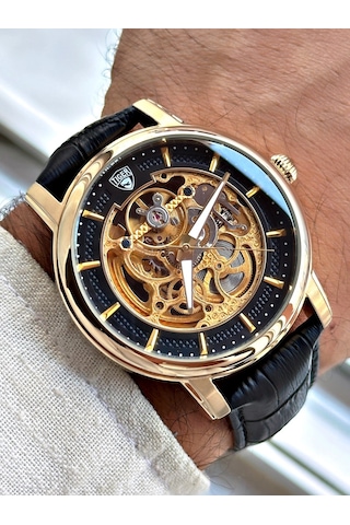Tı-591d Tıger Otomatik Çelik Erkek Saati Altın