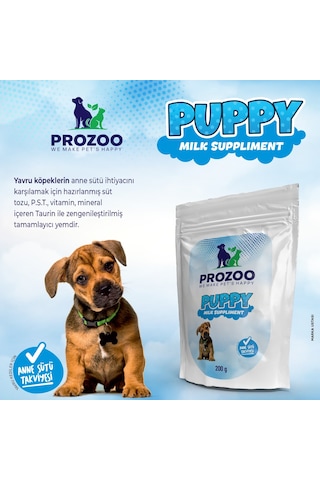 Prozoo Yavru Köpek Süt Tozu Anne Sütü Takviyesi 200 G