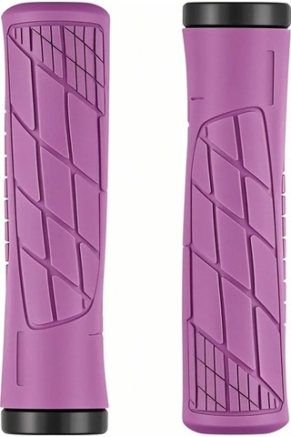 Jeemson Mountain Bisiklet El Tutan Kolu Kapağı - Kaymazsız Silikon, Kilitleme Özelliği, Tpe+tpu Kombinasyonu, Mor, 1 Çift Set