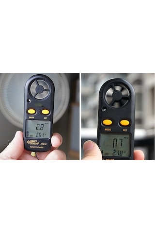 Smart Sensor AR 816 Rüzgar Hızı ve Sıcaklık Ölçer Anemometre