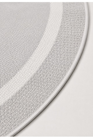 Modern Sisal 8001 Gri Krem Daire Leke Tutmayan Kaymaz Taban Salon Mutfak Koridor Balkon Halısı