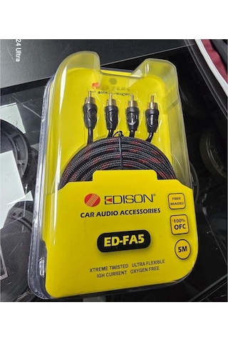 Edison Ed-fa5 Rca %100 Ofc Rca Kablo 5 Metre