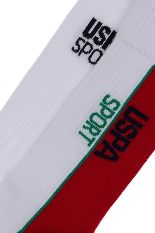 U.S. Polo Assn. U.s. Polo Assn. Erkek 2'li Çorap Sıpel Beyaz