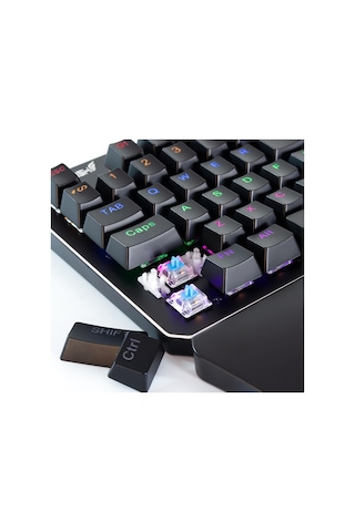 Rush SIEGE RK77 Blue Switch PUBG Oyuncu Gaming Mekanik Klavye Keypad