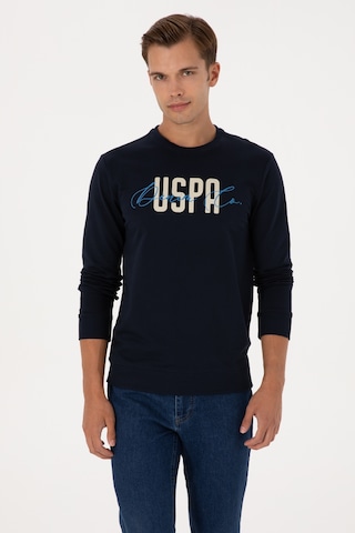 U.S. Polo Assn. Erkek Regular Fit Bisiklet Yaka Lacivert İnce Sweatshirt 50315570-VR033