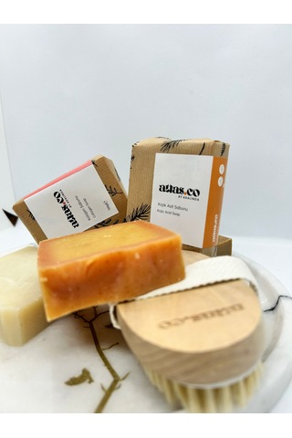 Atlas.Co Kojik Asit + Kolajen Sabunu 2 x 120 G + Selülit Fırçası