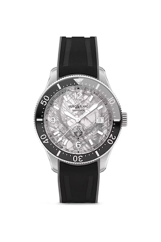 Montblanc 1858 Iced Sea Automatic Date 41 Mm Otomatik Saat 133628 Gri