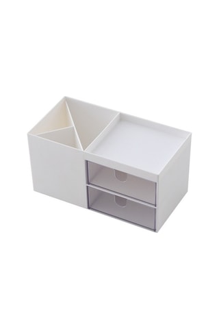 Unimarket Nordic Stil Çok Fonksiyonlu Plastik Kalem Tutucu Masası Organizatör Kozmetik Saklama Kutusu Masaüstü Çekmece Depolama Sundries Organizatör Saklama Kutuları Ve Bidon M3y88l