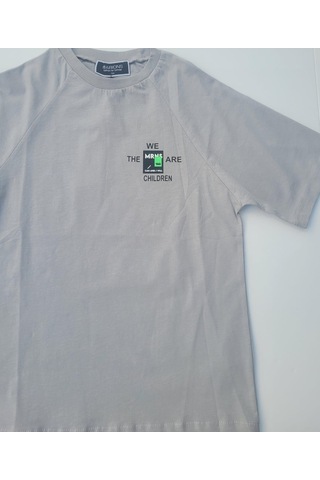 Marions Erkek Çocuk Chıldren Yazılı Tshirt-6986-grı Gri
