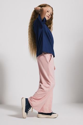 Kids Girl Geniş Paça Jogger Eşofman Altı Açık Pembe