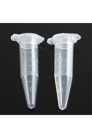 500 Adet 1.5ml Laboratuvar Mini Plastik Test Tüpü Santrifüj