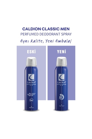 Caldion Classic Deodorant Erkek 150 Ml + Caldion For Men Roll-on Deodorant 50 Ml