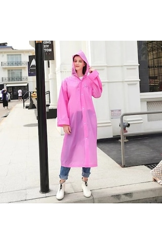 Marlux Eleven Market Raıncoat Eva Unisex Pembe Yağmurluk Pembe