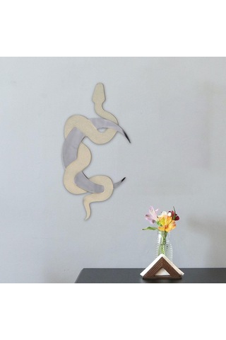 Suntek Duvar Dekor Ay Yılan Ayna Süsleme Banyo Otel Evi Ahşap