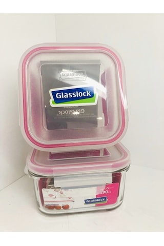 Glasslock 2'li Kare Cam Saklama Kapları