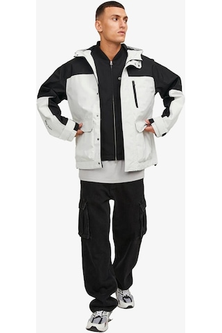 Jack & Jones Jcohike Light Erkek Gri Mont 12253569-Marshmallow Gri