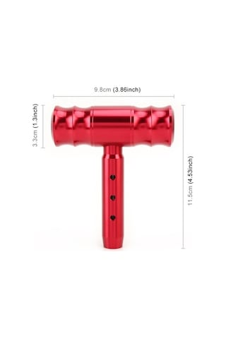 Tongxida Evrensel Araba T-şekilli Kırmızı Vites Topuzu, Dişli Kafası Desteği Kırmızı