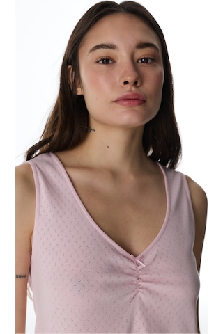 Penti Pembe Blossom Pointel Atlet Pijama Üstü