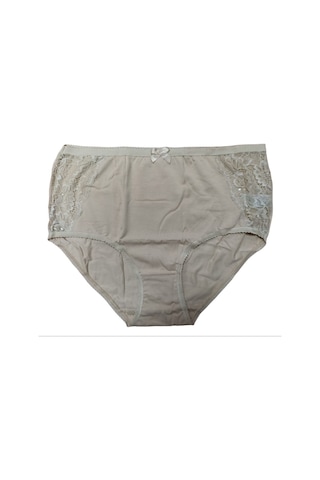 Belinay 4 Lü Paket Modal Yüksek Bel Dantelli Bayan Koton Külot 01 Ten Rengi