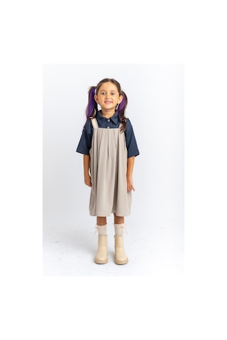 Cigit Pileli Tencel Jile 2-7 Yaş Bej Bej