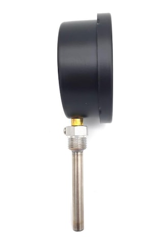 Pakkens 100 Termometre 10 Cm Dalma Boylu Alttan Bağlantılı 0-120 Derece-Standart