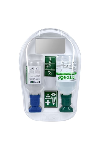 Pitdrop Mix Duvar İstasyonu 1 X 500ml + 1 X 250ml - Steril Göz Duşu Pitdrop Mix Duvar İstasyonu 1 X 500ml + 1 X 250ml - Steril Göz Duşu