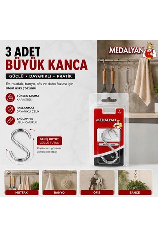 Medalyan ''s'' Kanca Büyük Inox