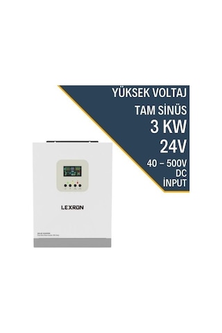 Lexron 3kw 3kva 24v Mpptakılllı Hvbrit Solar Jeneratör