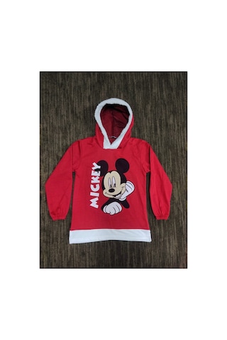 Çello Mello Gez Boy Kız Kapüşonlu Sweatshirt Kırmızı Kırmızı