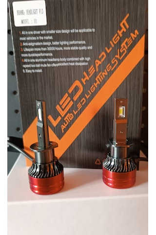 H1 Kısa Far Led 12000 Lumen Csp Şimşek Etkli Led Xenon