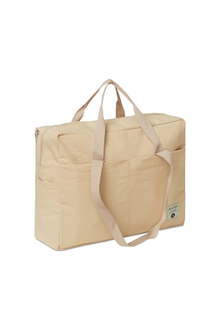 Maiyame Insular Keten Kumaş Anne Çanta, 12 Cep Ve Dahili Bölmeli, Büyük Kapasiteli, Bebek Çantası İle Değişim Matı Ve Islak Çanta, Kahverengi Haki