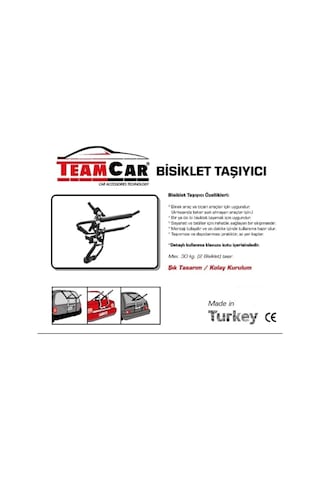 Team Car Araç Arkası Bisiklet Taşıyıcı Aparat.