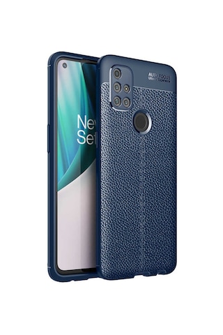 One Plus Nord N10 5G Kılıf Zore Niss Deri Desenli Silikon Kılıf