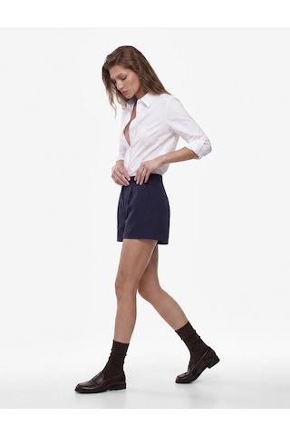 Koton Pamuklu Slim Fit Kolları Katlama Detaylı Uzun Kollu Poplin Gömlek Beyaz 7wak60025uw