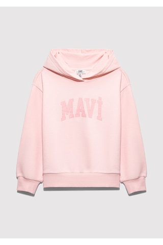 Mavi - Mavi Logo Baskılı Pembe Sweatshirt 7s10147-71007 Pembe