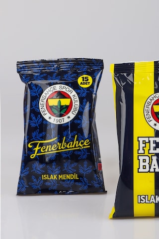 "dekomus Cep Defteri Hediyeli" Yeni Sezon Lisanslı Fenerbahçe "tekli" Islak Mendil 15 Yaprak Altın