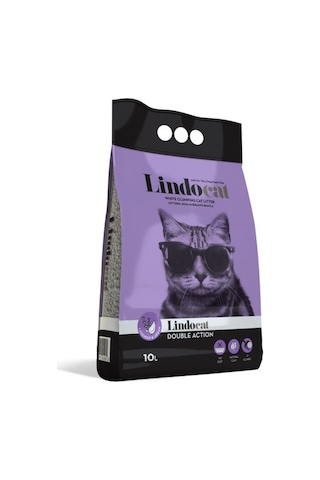 Lindo Cat Lavanta ve Argan Kokulu İnce Taneli Topaklaşan Kedi Kumu 2 x 10 L