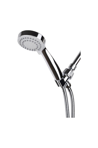 Yaozixa 3 Modlu Krom El Duş Başlığı - Paslanmaz Hortum Ve Ayarlanabilir Askı Seti Gümüş
