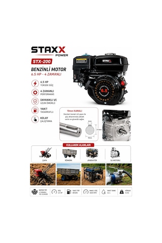 Staxx Power ST6519CC Çok Amaçlı Benzinli Motor
