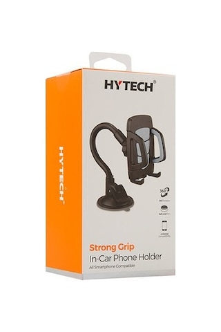 Hytech Vantuz + Braketi 360 Derece Döner Siyah/gri 04 Dokuz Parçalı Set