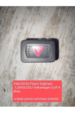 Dörtlü Flaşör Düğmesi 1J0953235J Volkswagen Golf 4 Bora