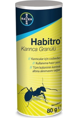 Bayer Habıtro Haşere Karınca Granülü Kullanıma Hazır Yem 80 G Bayer Habıtro Haşere Karınca Granülü Kullanıma Hazır Yem 80 G